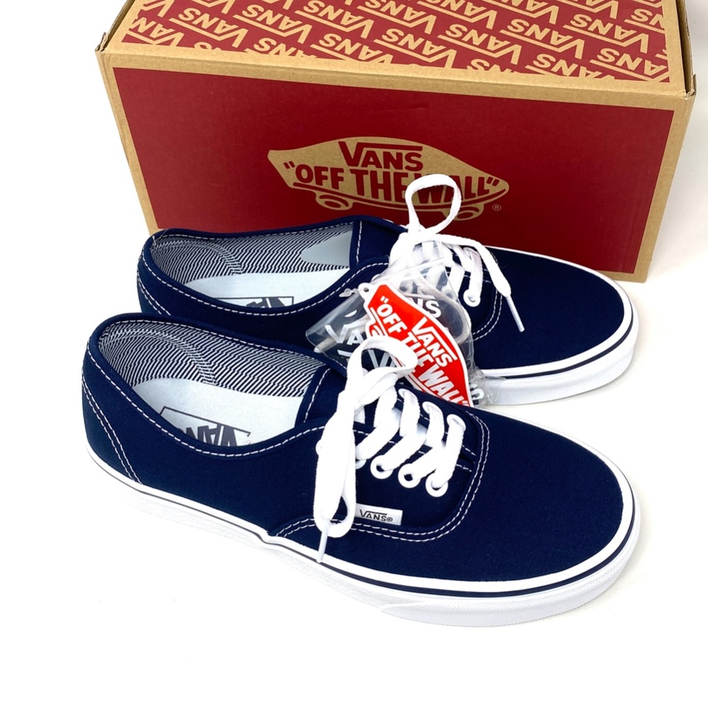 VANS Authentic Canvas Blue White Low Top Women's Sneakers Size Skate VN000EE332D - Picture 8 of 11